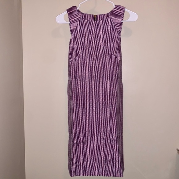 NWT SOUTHERN TIDE Audrey Chevron Ikat Mini Shift Dress Blue Night, Size 2 - Picture 5 of 8